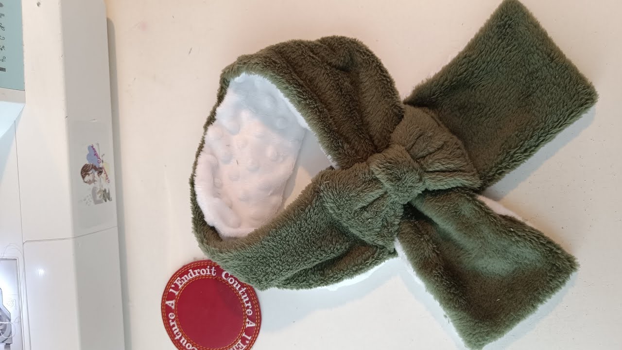 Tuto écharpe Noeud papillon, couture facile et mignonne 😍🪡✂️🧵