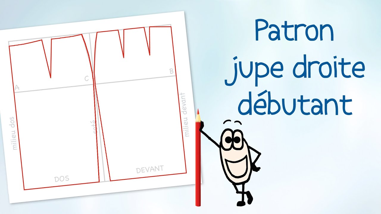 Tuto couture jupe facile – Patron jupe droite débutant - Avec fiche gratuite ! (HD)