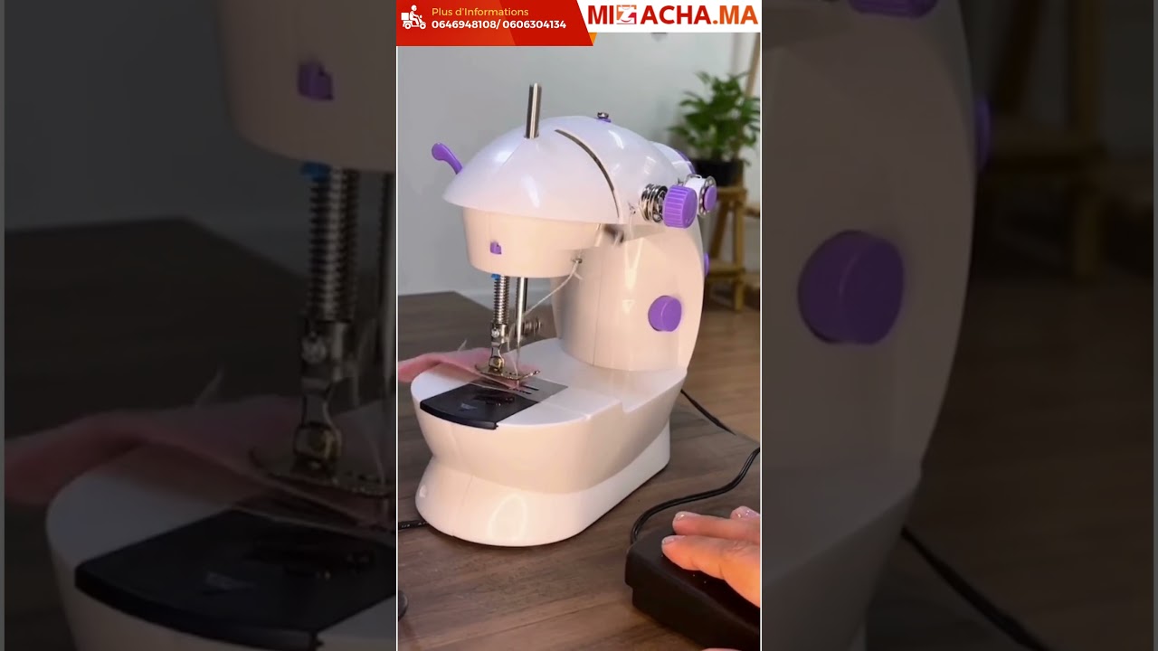 ✂️ 𝐌𝐢𝐧𝐢 𝐌𝐚𝐜𝐡𝐢𝐧𝐞 à 𝐂𝐨𝐮𝐝𝐫𝐞 𝐏𝐨𝐫𝐭𝐚𝐛𝐥𝐞 à 𝐃𝐨𝐮𝐛𝐥𝐞 𝐕𝐢𝐭𝐞𝐬𝐬𝐞 -idéal pour tous vos petits travaux de couture 🧵