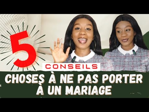 5 CHOSES À NE PAS PORTER À UN MARIAGE | #conseils #mode #pagneafricain #mariage #tenues