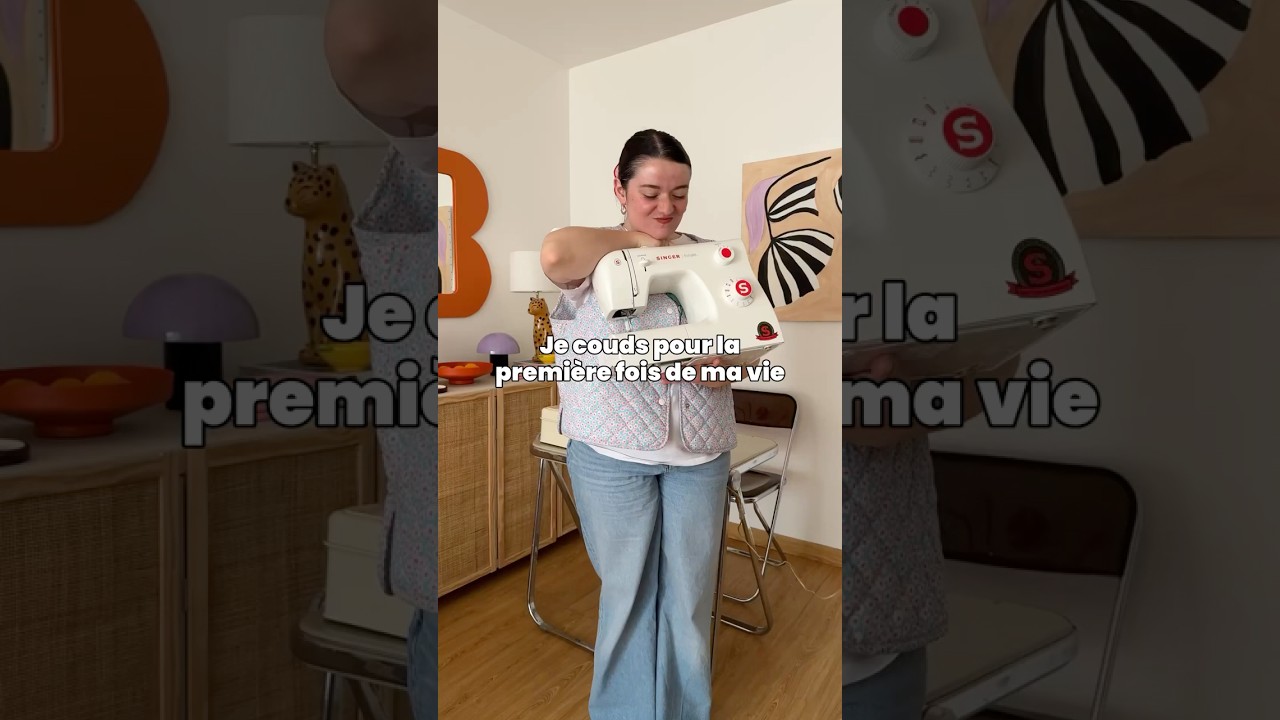 Je teste la couture pour la première fois (et j’adore ça !!) 🥹🪡 #diy #couture #home