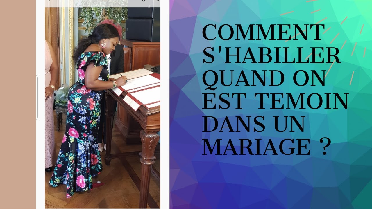 Comment s'habiller quand on est témoin dans un mariage