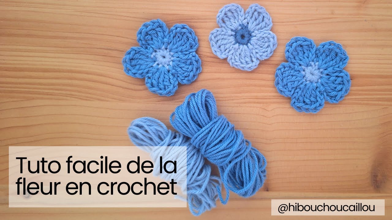 Tuto facile de la fleur en crochet (spécial débutant.e)
