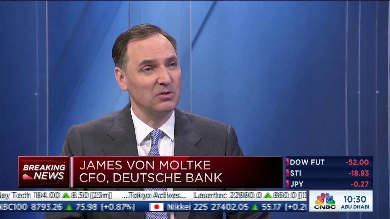 Deutsche Bank CFO discusses the lender's highest profit since 2007