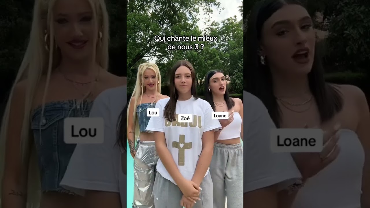 Qui a le mieux chanté de nous trois ? ♥️ désolé @anaisrobinoff pour ta musique 😭🙈