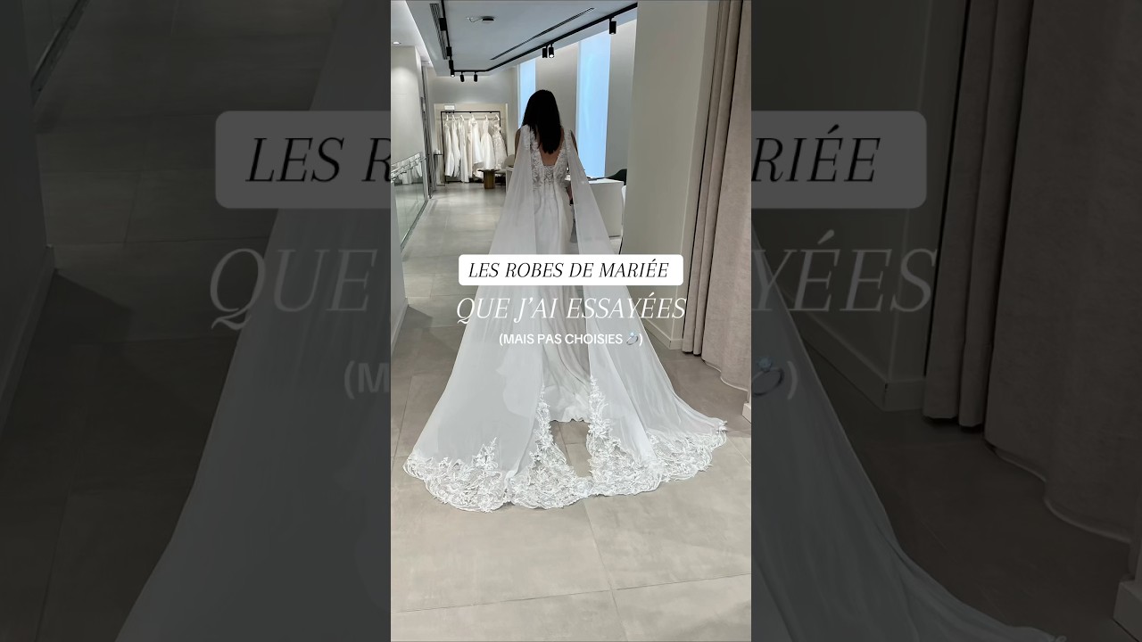 Les robes de mariée que j'ai essayées mais pas choisies 🫣 #weddingdress #bride #mariage