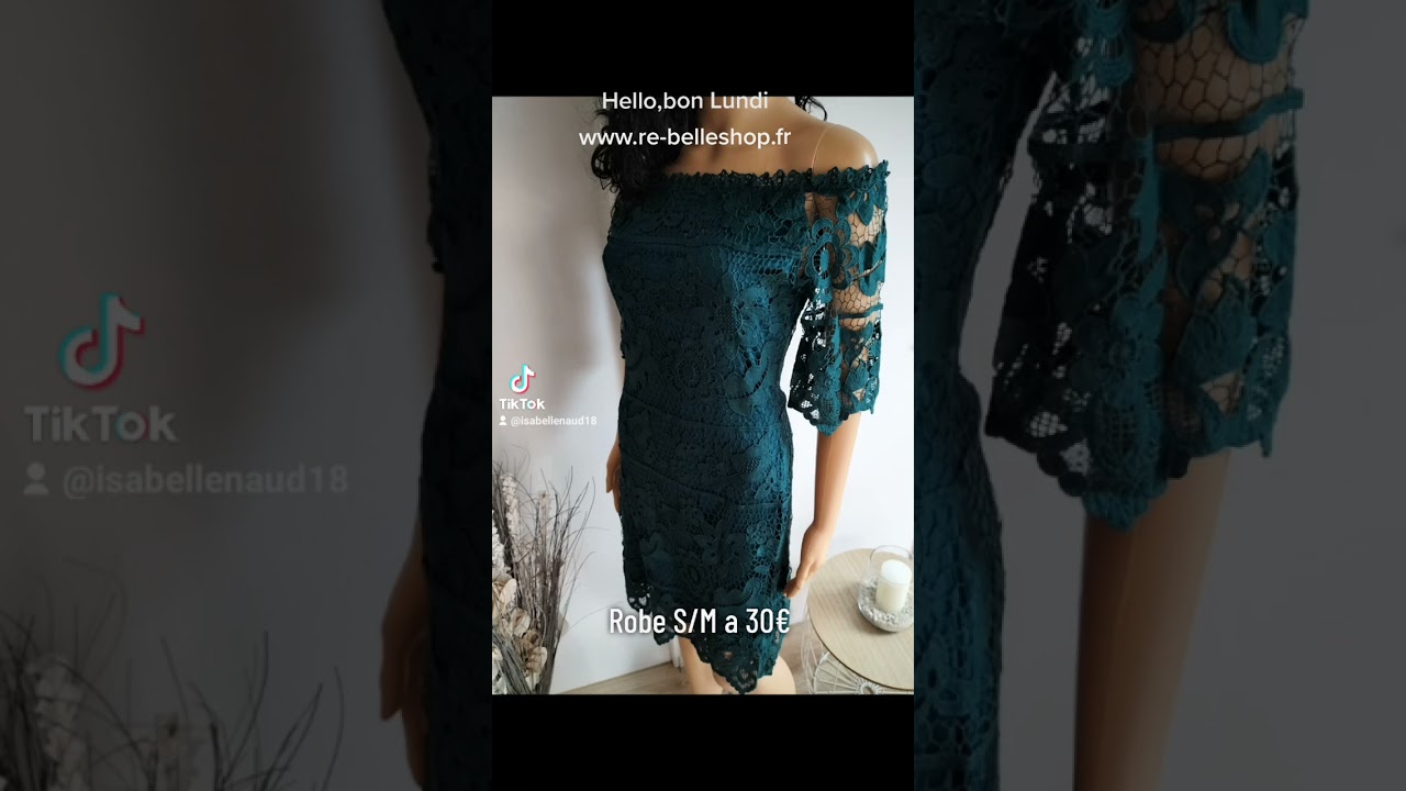 #robes #dentelle #verte #pourtoi #boutiqueenligne #rebelle