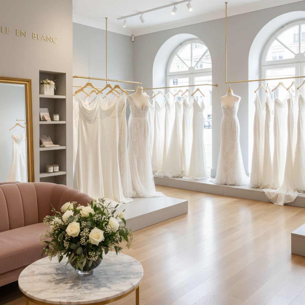 découvrez belle en blanc lausanne, la boutique incontournable pour trouver votre robe de mariée parfaite en 2025. un large choix de modèles élégants et personnalisés vous attend.