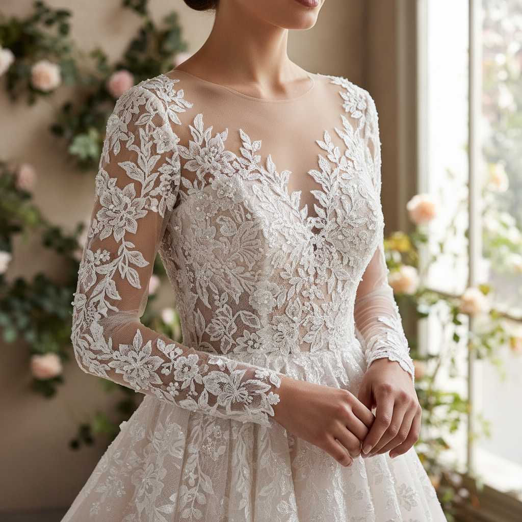 découvrez comment sublimer votre robe de mariée en 2025 grâce à la broderie et la dentelle, pour un look élégant et raffiné le jour j.