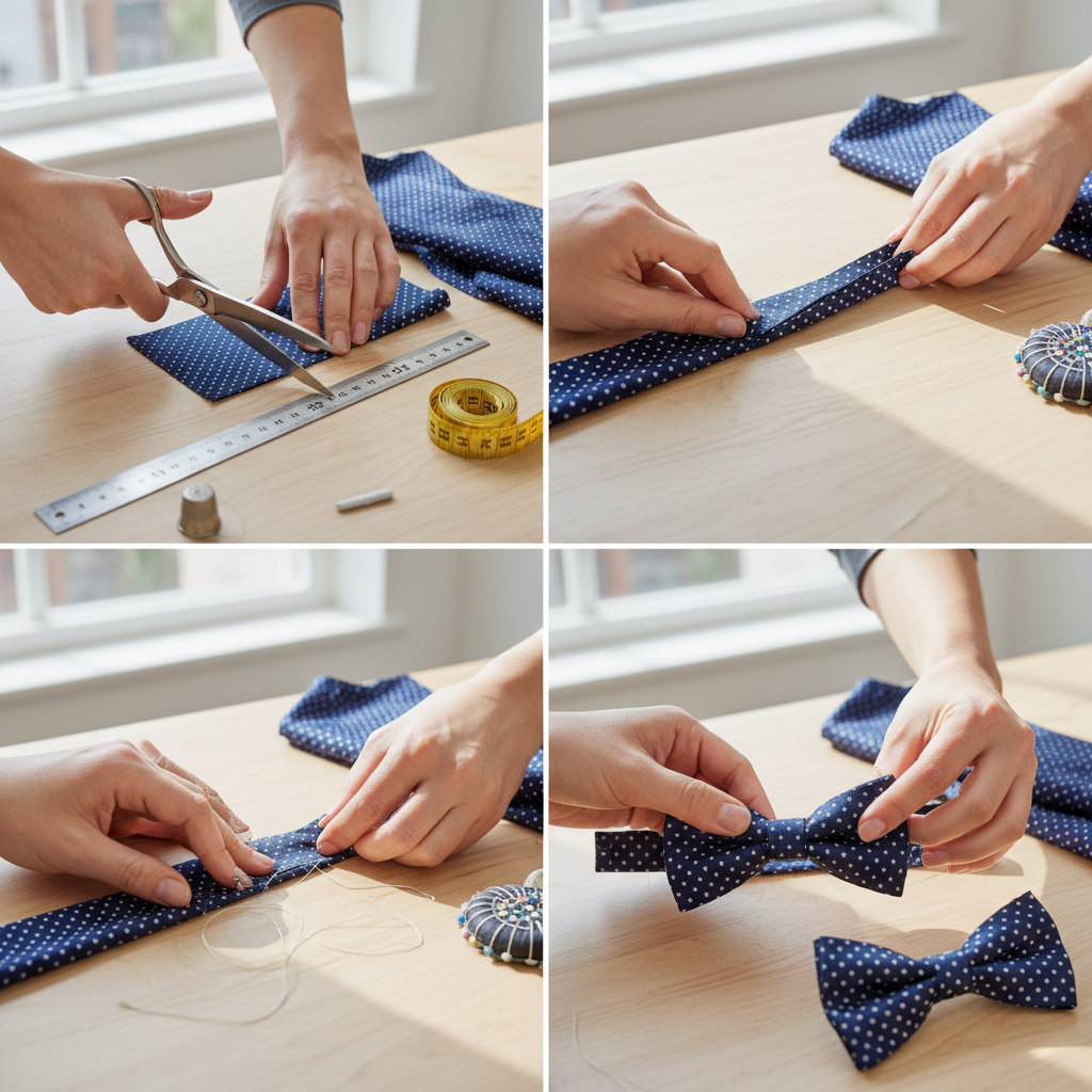 apprenez à coudre facilement un nœud papillon élégant grâce à notre guide étape par étape, idéal pour tous les niveaux et occasions spéciales.