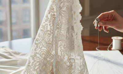 découvrez l'art raffiné de la dentelle à l’aiguille, une technique délicate qui sublime les robes de mariage avec élégance et finesse.