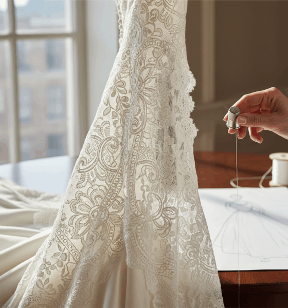 découvrez l'art raffiné de la dentelle à l’aiguille, une technique délicate qui sublime les robes de mariage avec élégance et finesse.