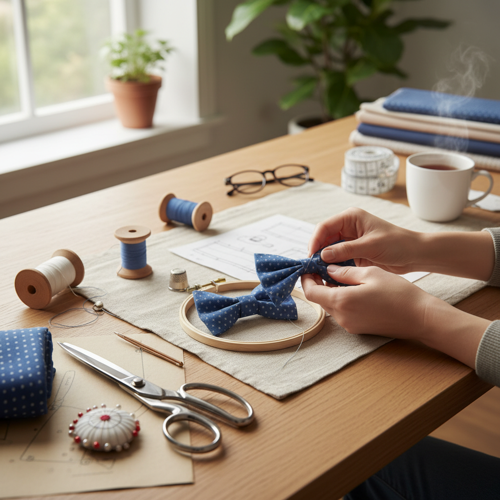 apprenez à créer facilement votre propre nœud papillon à la maison grâce à ce guide diy couture simple et rapide, parfait pour personnaliser votre style.