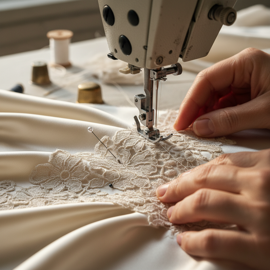 découvrez les différences entre la guipure et la dentelle, et apprenez à bien les utiliser pour sublimer vos créations en couture.