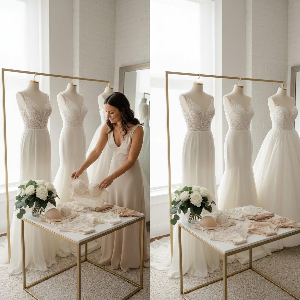 découvrez nos conseils pour choisir la lingerie de mariée parfaite en fonction de la coupe de votre robe, alliant confort et élégance pour le jour j.