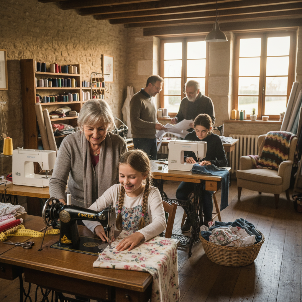 découvrez comment l'atelier couture à longuenée-en-anjou charme petits et grands avec ses créations uniques et son ambiance conviviale.