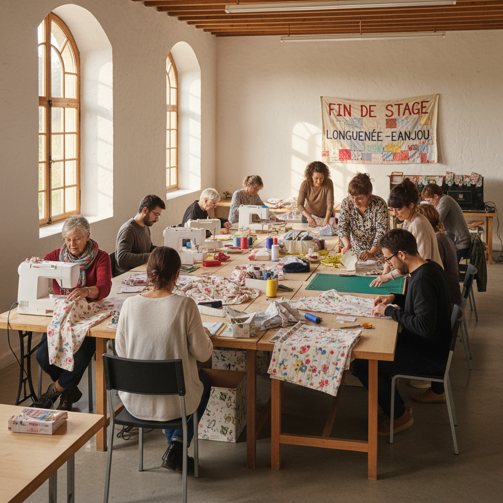 longuenée-en-anjou offre un après-midi couture aux bénévoles pour célébrer la fin du stage, un moment convivial et créatif à ne pas manquer.