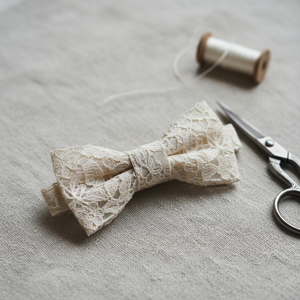 découvrez le nœud papillon en dentelle, l’accessoire couture chic et tendance à adopter en 2025 pour sublimer toutes vos tenues avec élégance et originalité.