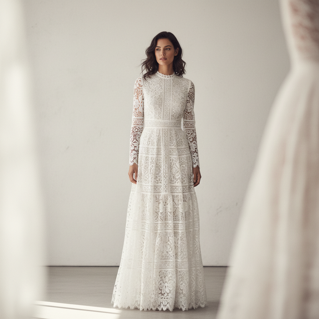 découvrez la robe en guipure et dentelle, la tendance romantique incontournable de 2025 pour un look élégant et délicat qui sublime votre féminité.