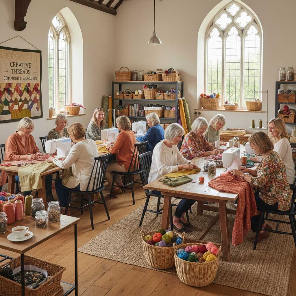 participez à l'atelier créatif de textile et couture ce samedi à la lanterne, saint-béat-lez. découvrez techniques et astuces dans une ambiance conviviale.