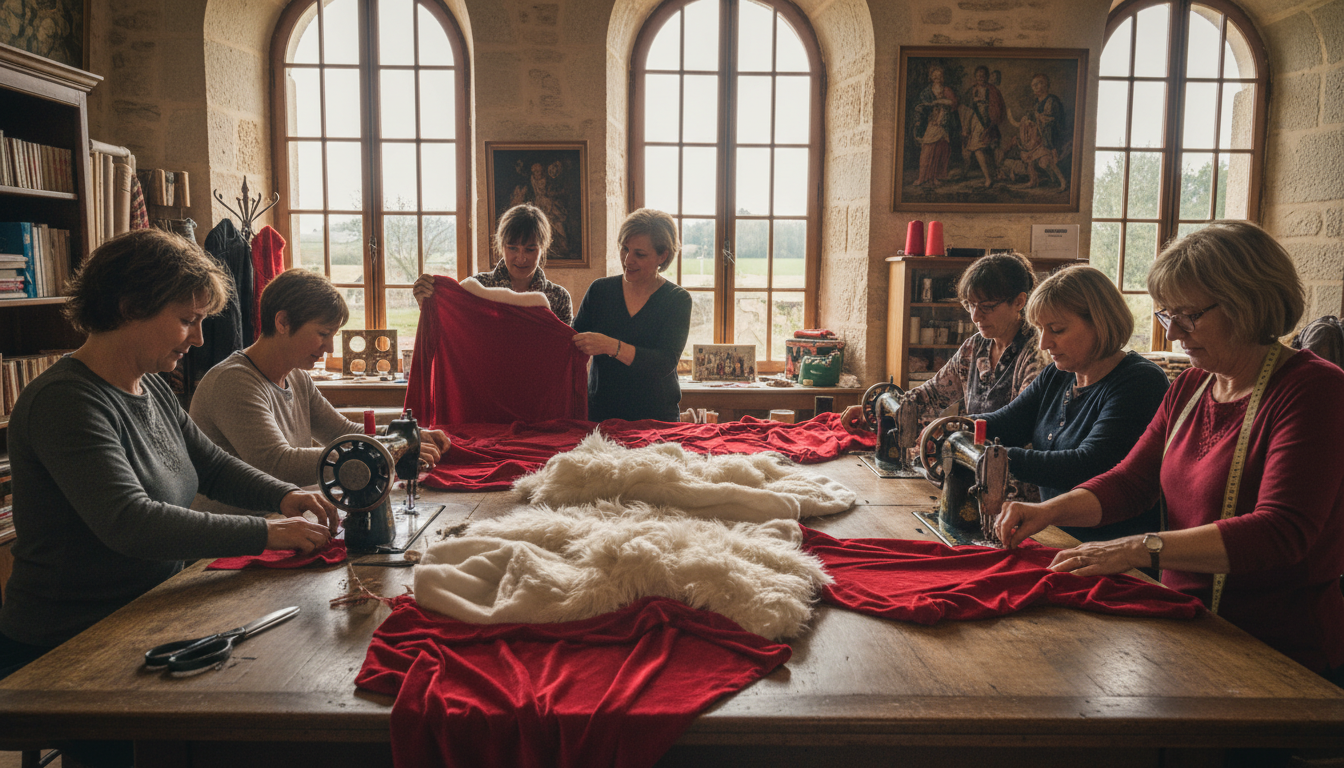 découvrez comment le club couture de l’amicale laïque de bourbon-lancy a imaginé et réalisé un costume de père noël unique et original, alliant tradition et créativité.