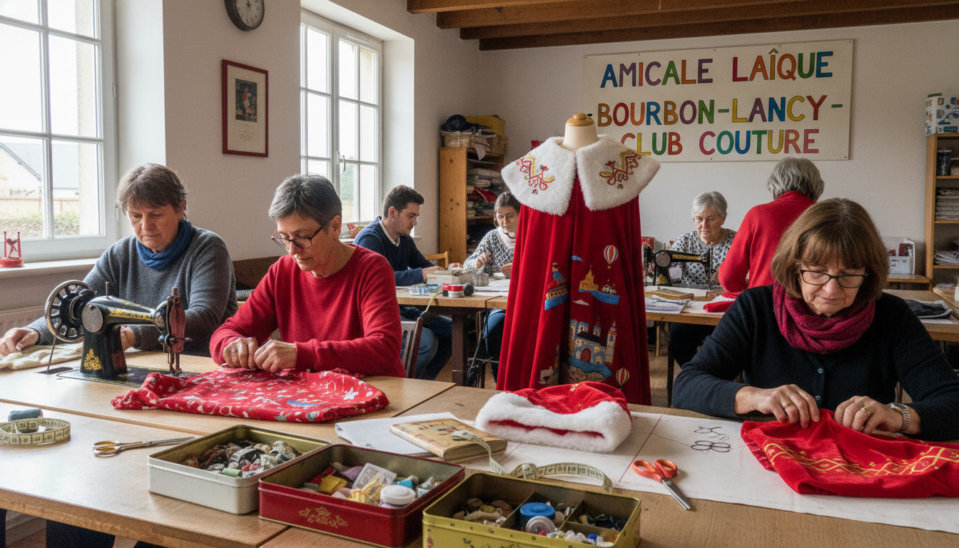 découvrez comment le club couture de l’amicale laïque de bourbon-lancy a créé un costume de père noël unique et original, alliant créativité et savoir-faire local.