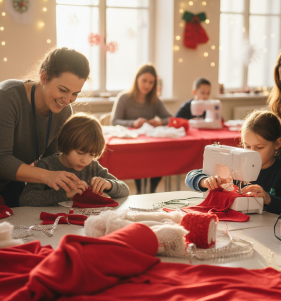 découvrez comment le club couture de l’amicale laïque de bourbon-lancy a créé un costume original de père noël, alliant créativité et savoir-faire local.