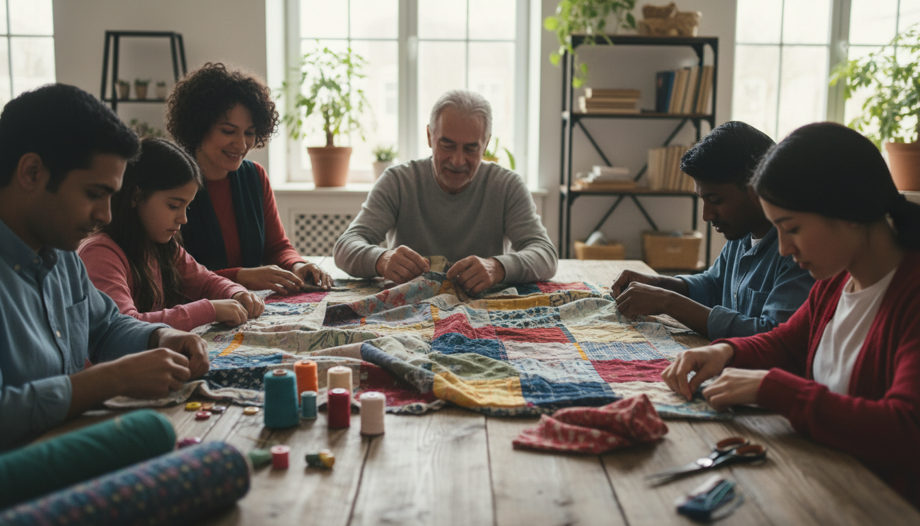 découvrez comment créer un environnement accueillant et solidaire pour les réfugiés grâce à des actions de couture engagées et conviviales.