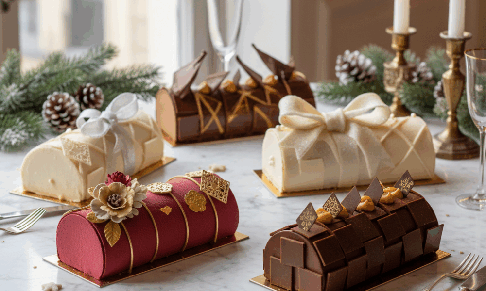 découvrez noël 2025 à paris avec les bûches d'exception, une alliance unique entre haute couture et pâtisserie de luxe pour des fêtes inoubliables.