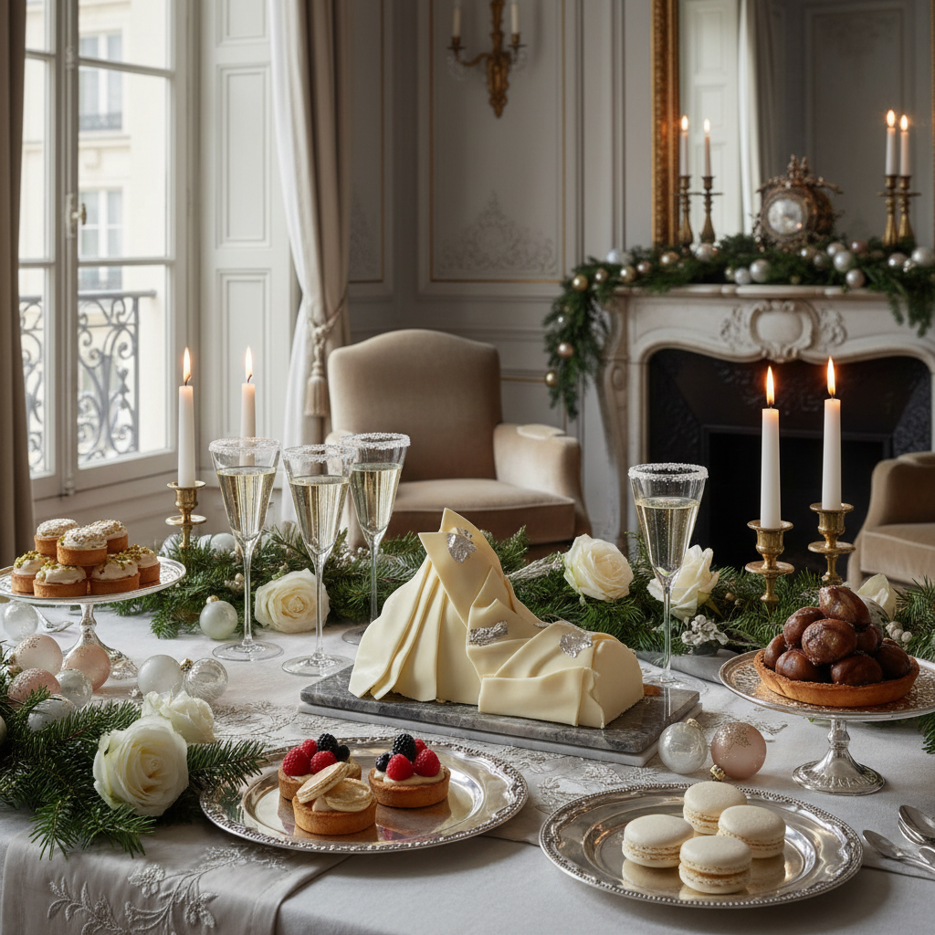 découvrez noël 2025 à paris avec les bûches d'exception, un voyage entre haute couture et pâtisserie de luxe, alliant élégance et saveurs raffinées pour des fêtes inoubliables.