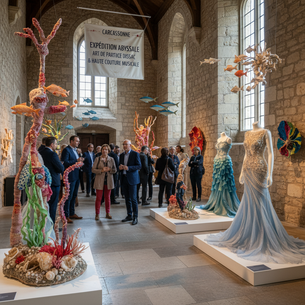 découvrez l'exposition exceptionnelle de patrice dissac et haute couture musicale à carcassonne, une plongée colorée mêlant art et musique pour une expérience unique.