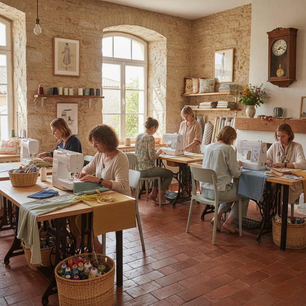 découvrez l'atelier de couture à saint-genou, bientôt enrichi par des sessions de tricot et crochet pour tous les passionnés de création textile.