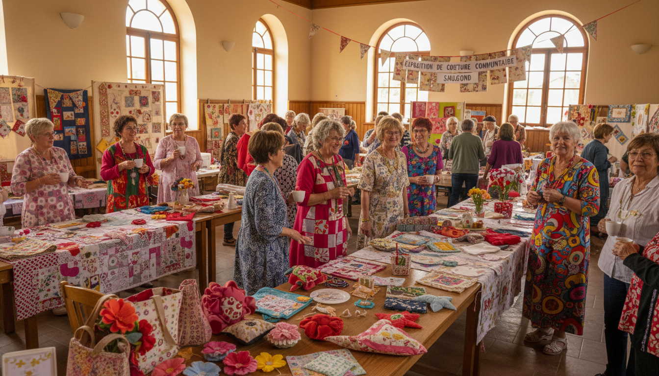 découvrez l'exposition de couture du club local de saulgond, une manifestation captivante et couronnée de succès qui met en lumière le talent et la créativité des passionnés de couture.