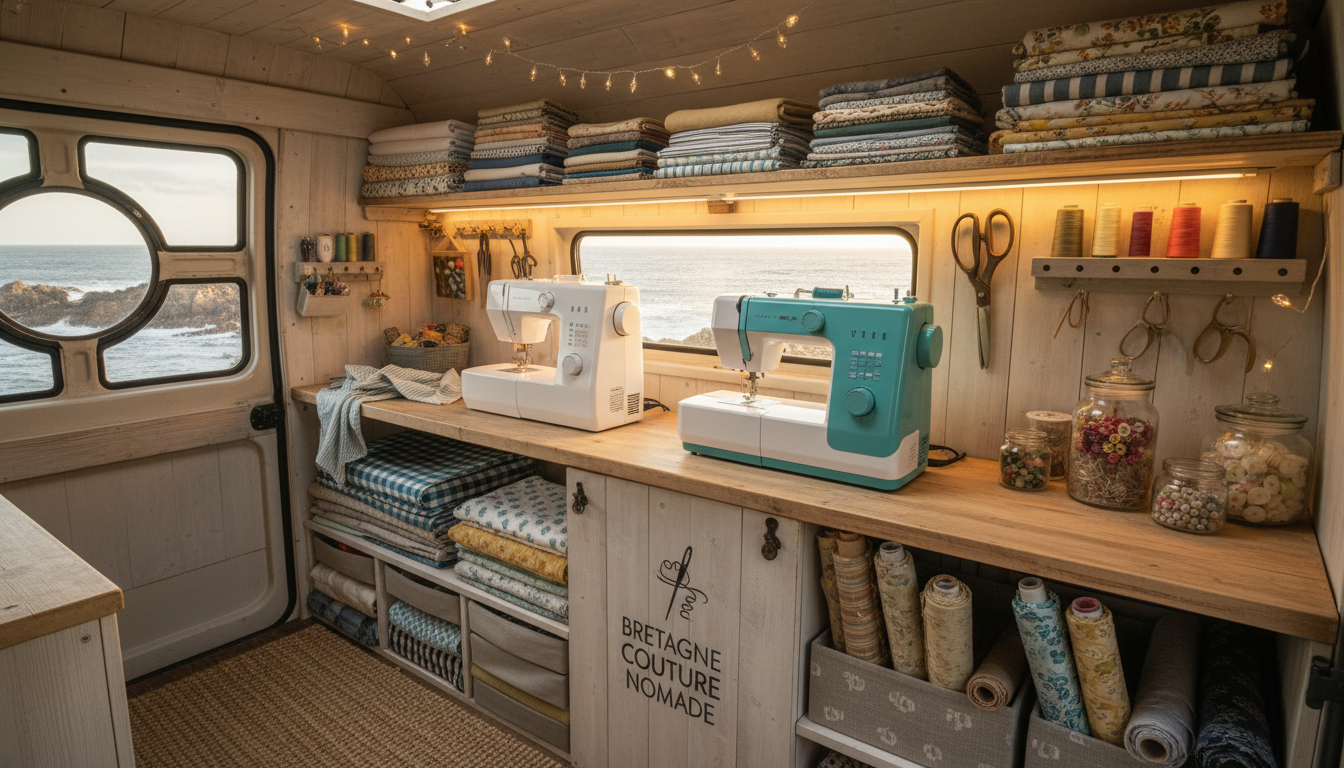 après un burn-out, azilis cesvet a su rebondir en transformant sa passion pour la couture en métier, en lançant un « couture truck » innovant dans le finistère, alliant mobilité et créativité.