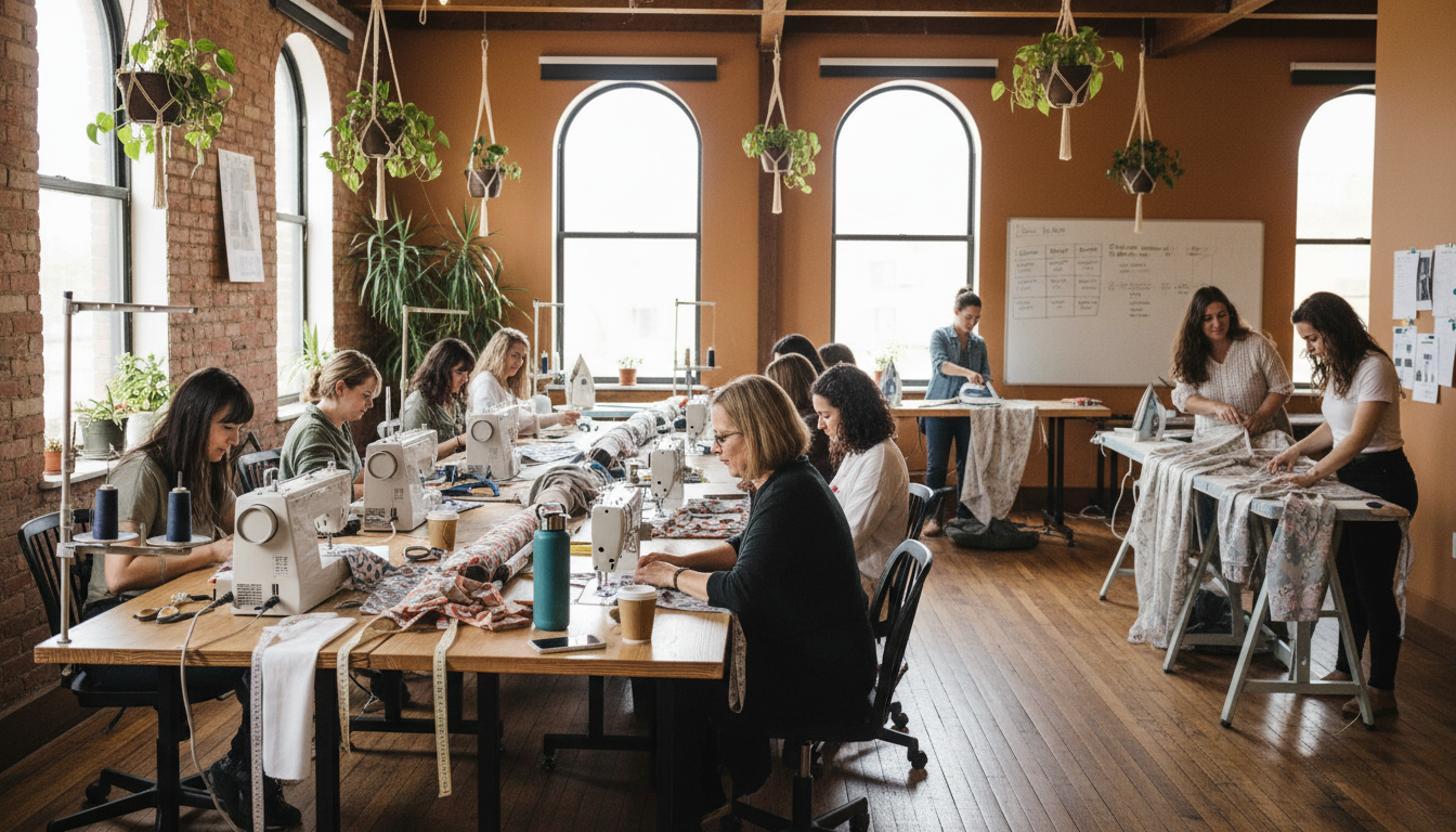 rejoignez l'atelier de couture au cercle laïque et développez vos compétences tout en partageant un moment convivial. apprenez à créer vos propres vêtements dans une ambiance collaborative.