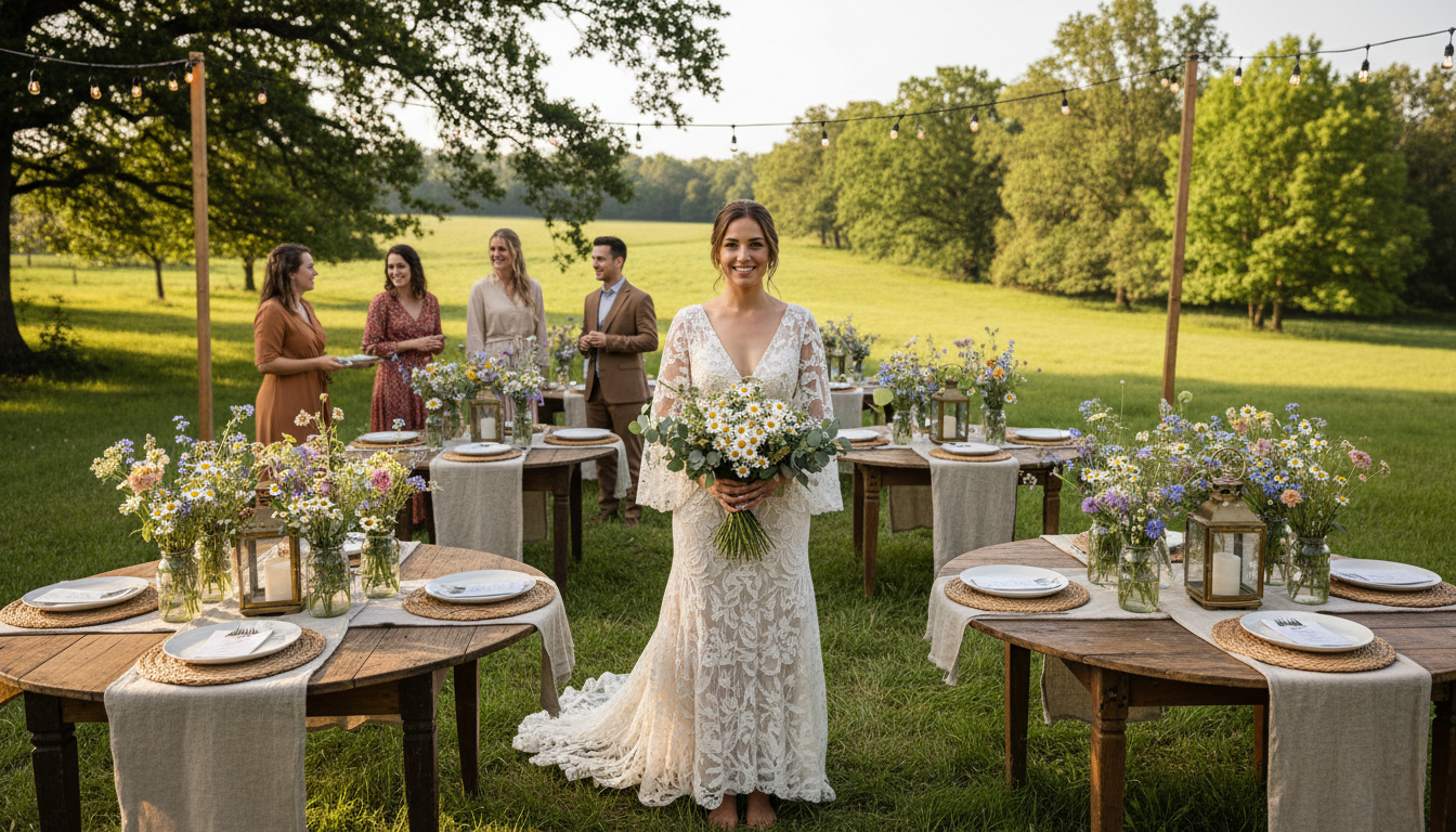 découvrez nos idées inspirantes pour un mariage champêtre en 2025 : décoration naturelle, choix de robe élégante et ambiance romantique pour célébrer l'amour en pleine nature.