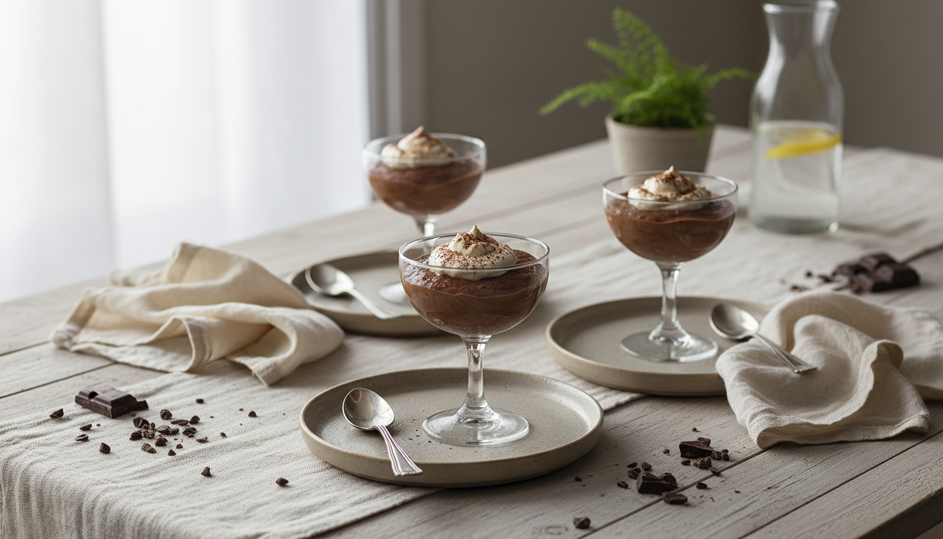 découvrez une recette facile de mousse au chocolat traditionnelle et onctueuse à préparer chez vous en quelques étapes simples pour un dessert gourmand et réussi.